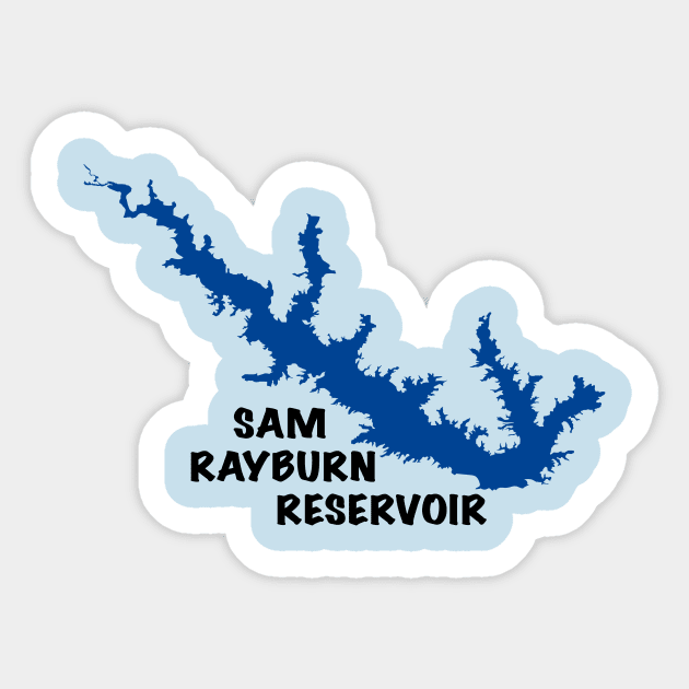 SAM RAYBURN RESERVOIR Sticker by ACGraphics